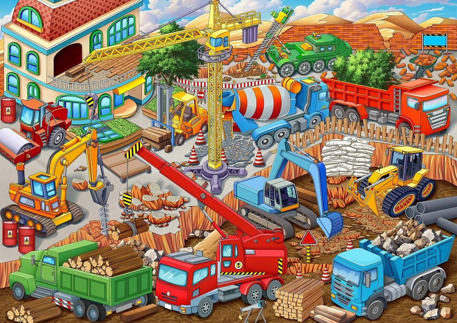 Busy Engineering Vehicle 1000/500/300/120 Piece Jigsaw Puzzle Home Decor for Adult Game Family Fun Puzzles Educational Toys
Busy Engineering Vehicle 1000/500/300/120 Piece Jigsaw Puzzle Home Decor for Adult Game Family Fun Puzzles Educational Toys