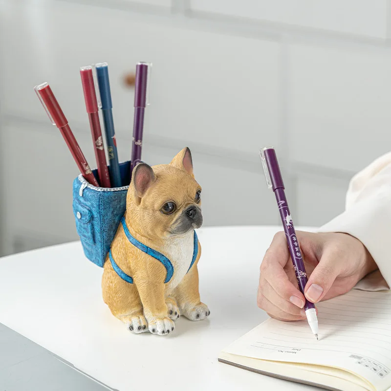 French Bulldog Pen Holder, Luxury Dog Pencil Cup, Cute Desk Organizer Storage Box for Student Office Boys Kids, Creative Gift
French Bulldog Pen Holder, Luxury Dog Pencil Cup, Cute Desk Organizer Storage Box for Student Office Boys Kids, Creative Gift