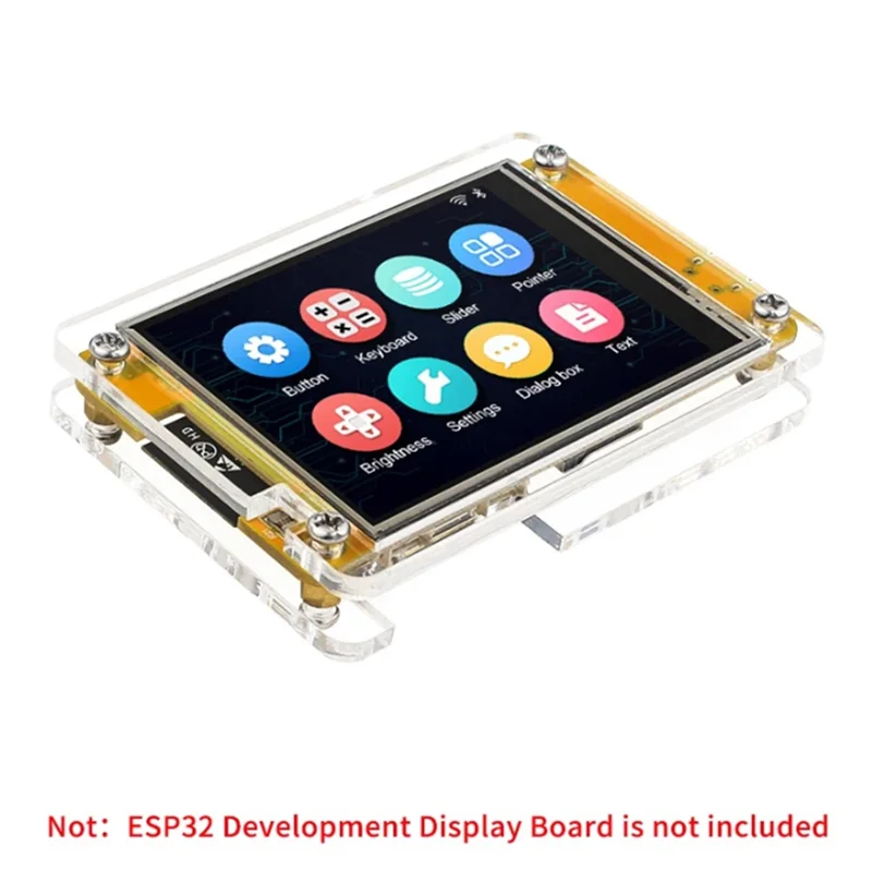 A45F-Acrylic Case For 2.8 Inch Display Screen ESP32 Development Board LCD TFT Module With Touch WROOM Protective Shell
A45F-Acrylic Case For 2.8 Inch Display Screen ESP32 Development Board LCD TFT Module With Touch WROOM Protective Shell