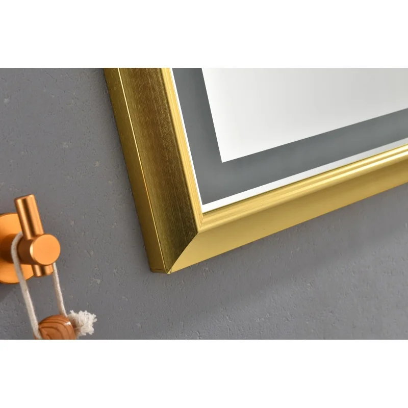 60 x 48 Inch LED Bathroom Mirror with Aluminum Frame, Wall Mounted Vanity Mirror, Anti-Fog, Memory, 3 Colors, Stepless Dimmable
60 x 48 Inch LED Bathroom Mirror with Aluminum Frame, Wall Mounted Vanity Mirror, Anti-Fog, Memory, 3 Colors, Stepless Dimmable