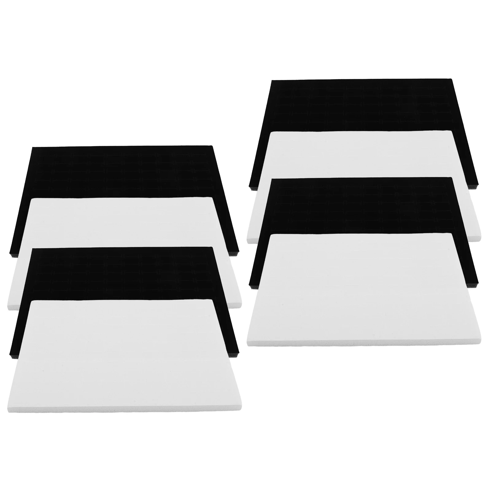 8pcs Jewelry Storage Box Black White Sponge Trays 28.5x18cm Stackable Ring Earring Organizer Display Case Inserts
8pcs Jewelry Storage Box Black White Sponge Trays 28.5x18cm Stackable Ring Earring Organizer Display Case Inserts