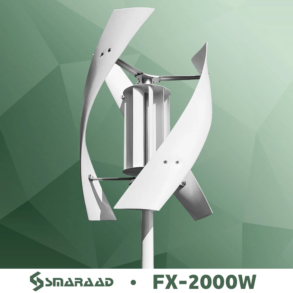 2000w Vertical Axis Wind Turbine Generator Complete Set 48v Windmill 220v AC Output Household Kit With Controller Inverter
2000w Vertical Axis Wind Turbine Generator Complete Set 48v Windmill 220v AC Output Household Kit With Controller Inverter