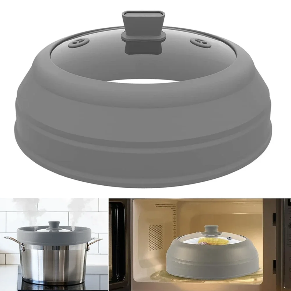 Microwave Splatter Cover Glass Microwave Cover for Food 10.5inch Foldable Microwave Plate Cover Silicone Splash Guard Food Cover
Microwave Splatter Cover Glass Microwave Cover for Food 10.5inch Foldable Microwave Plate Cover Silicone Splash Guard Food Cover