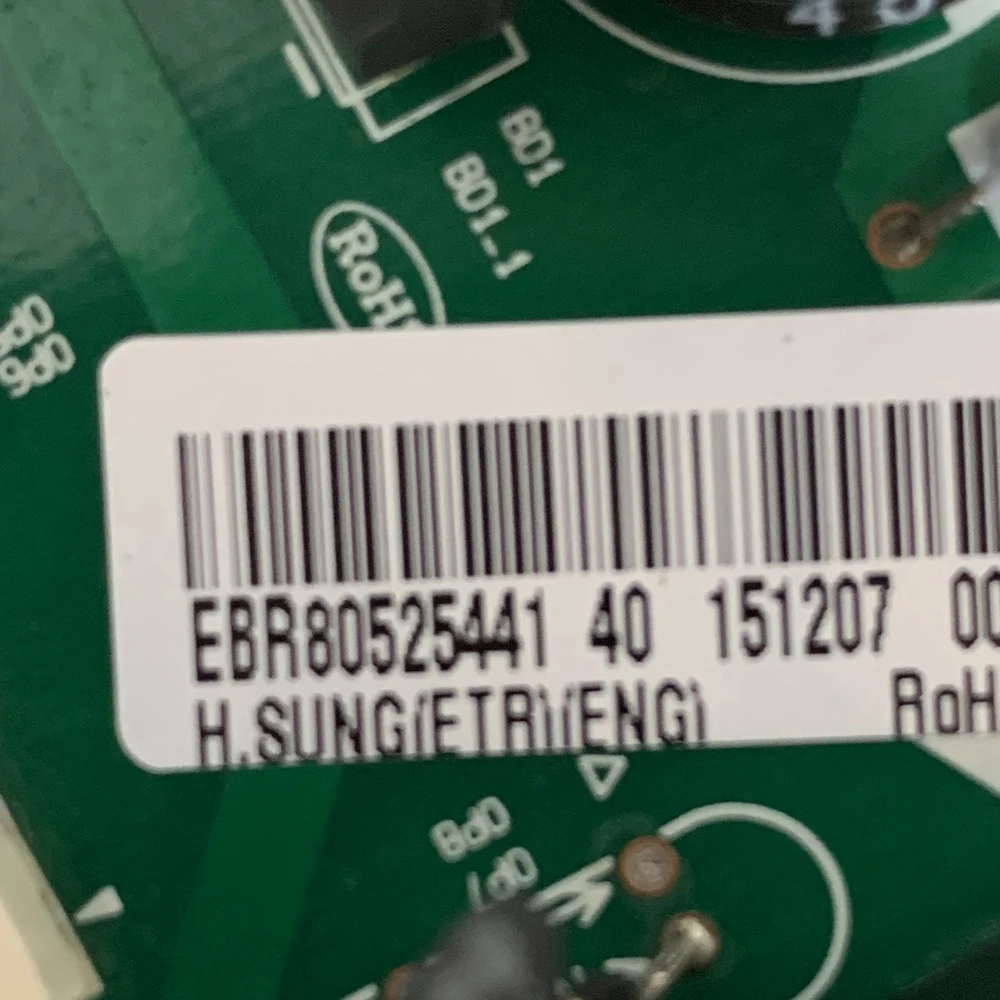 Refrigerator Motherboard, PCB Control Board, Model Number EBR80525441, For Brand LG, Original
Refrigerator Motherboard, PCB Control Board, Model Number EBR80525441, For Brand LG, Original