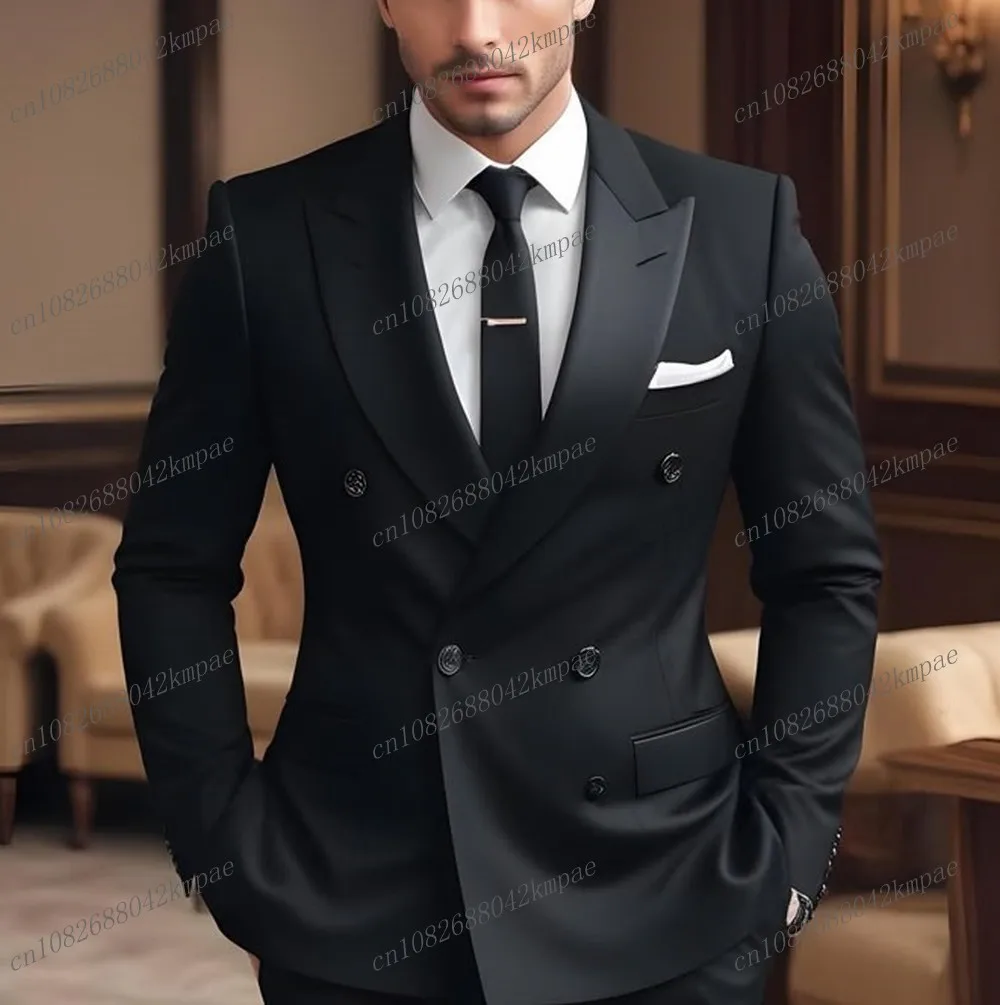 Fashion Formal Occasion Black Men Business Suit Groom Groomsman Wedding Party Prom Male Tuxedos 2 Piece Set Blazer Pants
Fashion Formal Occasion Black Men Business Suit Groom Groomsman Wedding Party Prom Male Tuxedos 2 Piece Set Blazer Pants