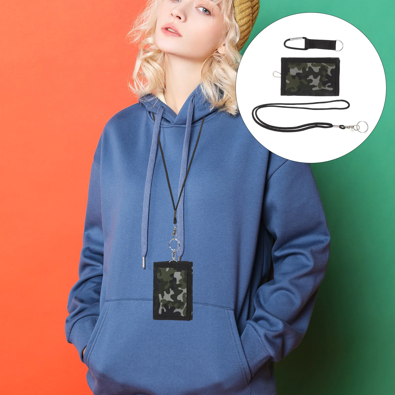 Outdoor Neck Wallet Men Foldable Fabric Wallet Keychain Carabiner Travel Money Pouch Sports Purse Portable Card Holder Coin
Outdoor Neck Wallet Men Foldable Fabric Wallet Keychain Carabiner Travel Money Pouch Sports Purse Portable Card Holder Coin