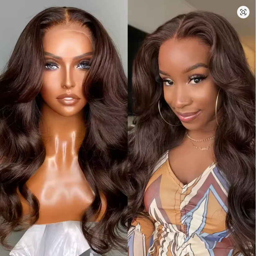 13x6 HD Lace Front парики с кружевной вставкой 4 # Шоколадно-коричневые парики из натуральных волос для осеннего сезона, парики из натуральных волос с эффектом волны, парики с кружевной передней частью
13x6 HD Lace Front парики с кружевной вставкой 4 # Шоколадно-коричневые парики из натуральных волос для осеннего сезона, парики из натуральных волос с эффектом волны, парики с кружевной передней частью