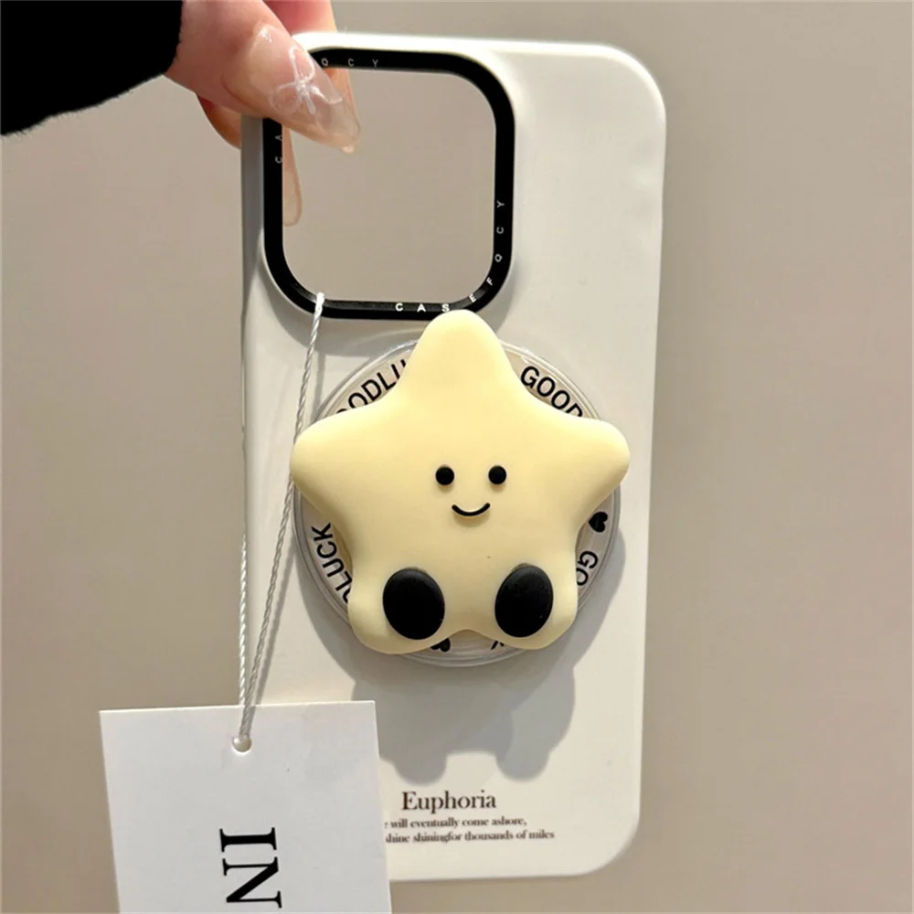 Силиконовый складной держатель с милой звездой и луной для Magsafe Griptok, подставка для кольца на палец для телефона, поддержка iPhone, Xiaomi, кронштейн для девочек 
Силиконовый складной держатель с милой звездой и луной для Magsafe Griptok, подставка для кольца на палец для телефона, поддержка iPhone, Xiaomi, кронштейн для девочек