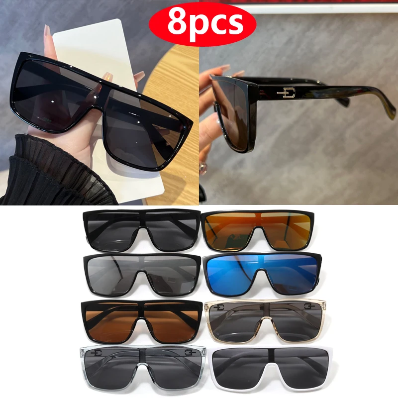 8pcs Oversized Square Sunglasses Women Men One Piece Goggle Brand Sun Glasses Outdoor Eyewear Cycling Driving Shades Sports
8pcs Oversized Square Sunglasses Women Men One Piece Goggle Brand Sun Glasses Outdoor Eyewear Cycling Driving Shades Sports