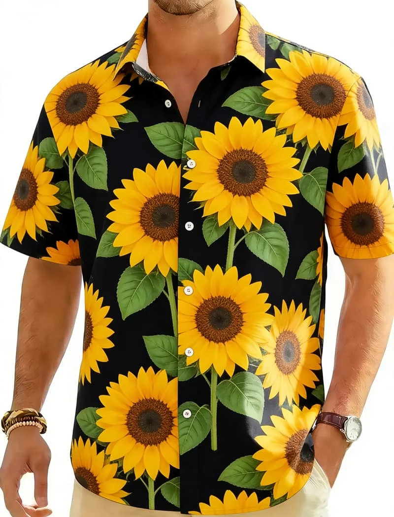 Men's Casual Stylish Vibrant Lively Floral Print Short Sleeve Shirt Casual Fashion For Summer Days And Daily Outings
Men's Casual Stylish Vibrant Lively Floral Print Short Sleeve Shirt Casual Fashion For Summer Days And Daily Outings