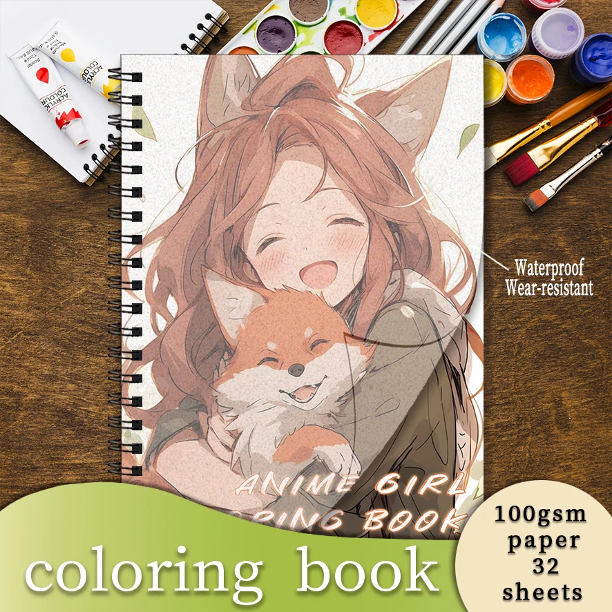 Elegant Animal Girls Adult Coloring Book - 8.3x 11.2 Inch 32 Page Coloring Book - Helps Reduce Stress and Ease Emotions
Elegant Animal Girls Adult Coloring Book - 8.3x 11.2 Inch 32 Page Coloring Book - Helps Reduce Stress and Ease Emotions