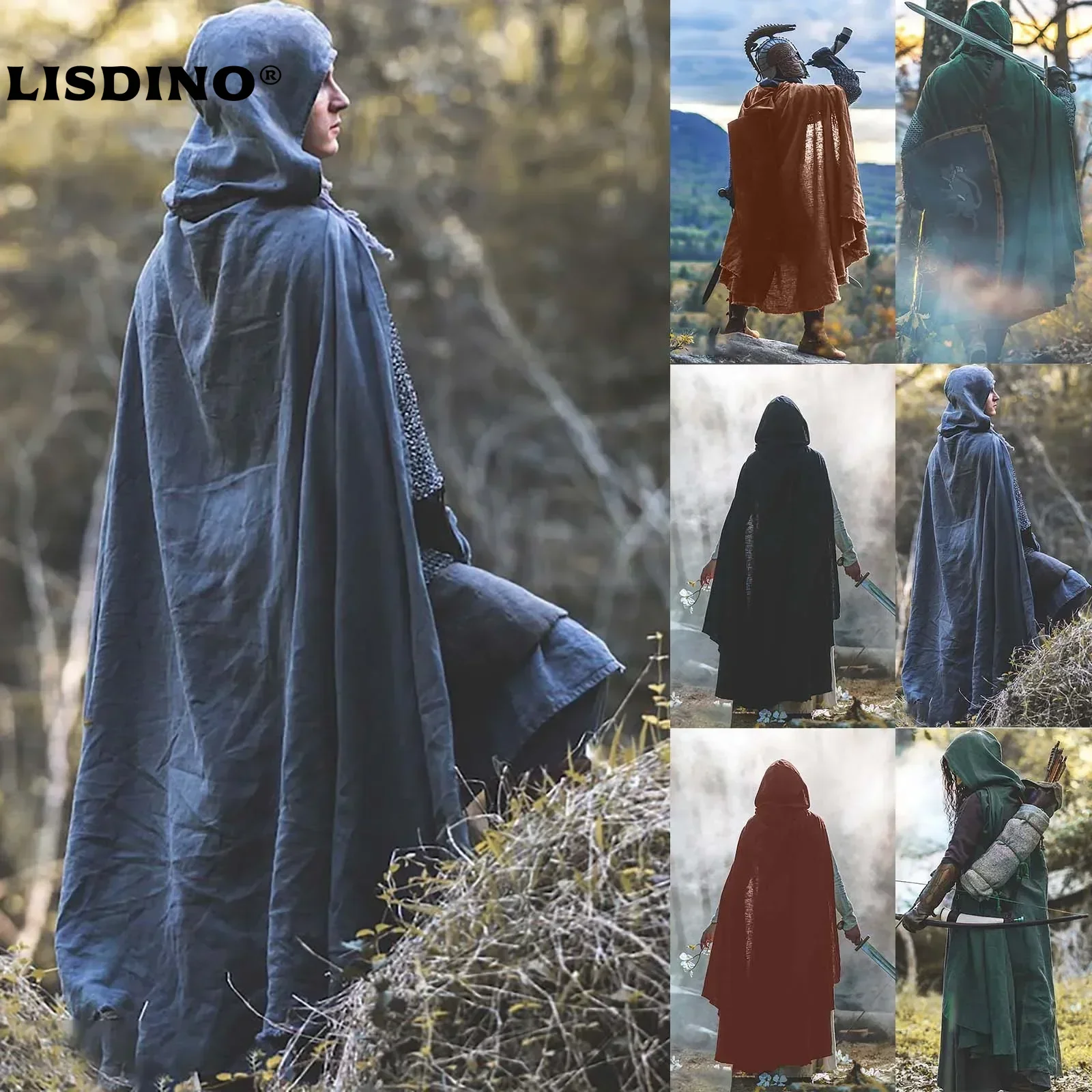 1Medieval Ranger Cloak - Linen - 6 Color Choices
1Medieval Ranger Cloak - Linen - 6 Color Choices