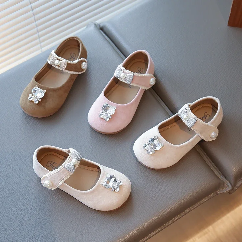 Spring Autumn Elegant Girl Princess Shoes New Children Dress Leather Shoes Sweet Versatile Rhinestone Luxury Kids Party Shoes
Spring Autumn Elegant Girl Princess Shoes New Children Dress Leather Shoes Sweet Versatile Rhinestone Luxury Kids Party Shoes
