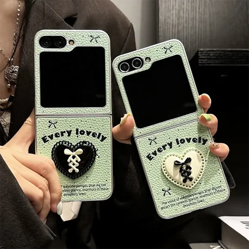 For Samsung Z Flip6 flip5 Case Cute Lovely 3d Heart bowknot deco Gilrs Flip Case for Samsung Galaxy z flip6 zflip5 zflip4 cover
For Samsung Z Flip6 flip5 Case Cute Lovely 3d Heart bowknot deco Gilrs Flip Case for Samsung Galaxy z flip6 zflip5 zflip4 cover