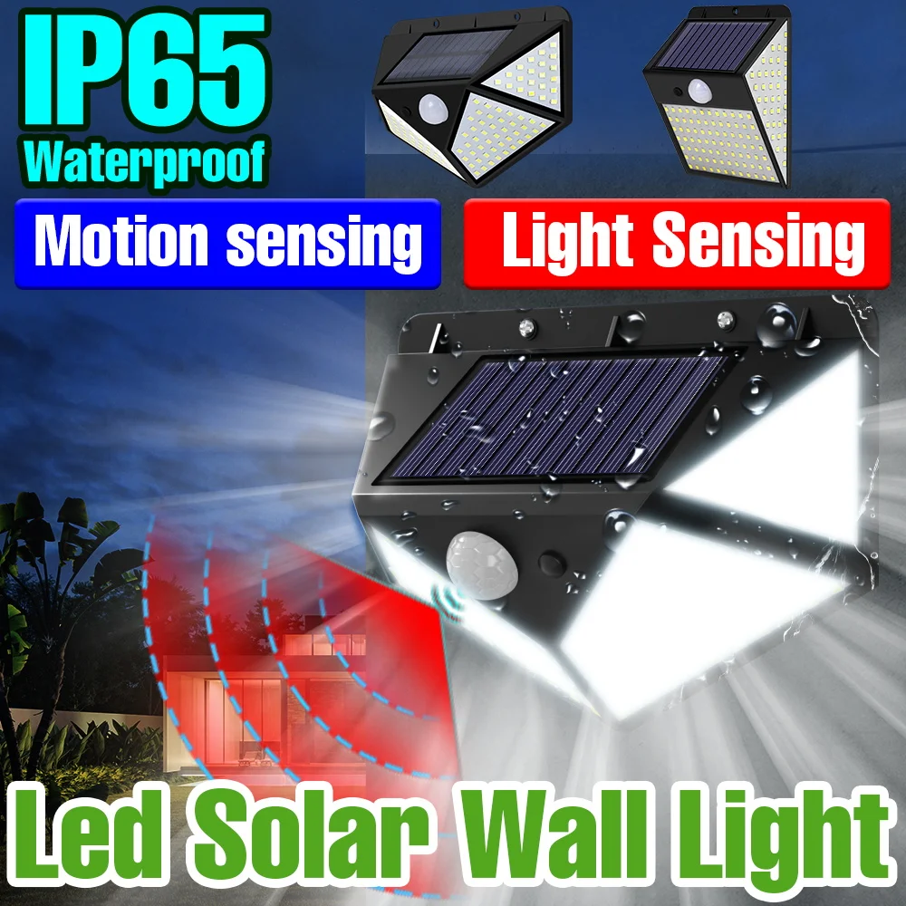 LED Solar Lamp PIR Motion Sensor Wall Lights IP65 Waterproof Exterior Floodlight for Outdoor Garden Yard Pathway Cool/Warm White
LED Solar Lamp PIR Motion Sensor Wall Lights IP65 Waterproof Exterior Floodlight for Outdoor Garden Yard Pathway Cool/Warm White
