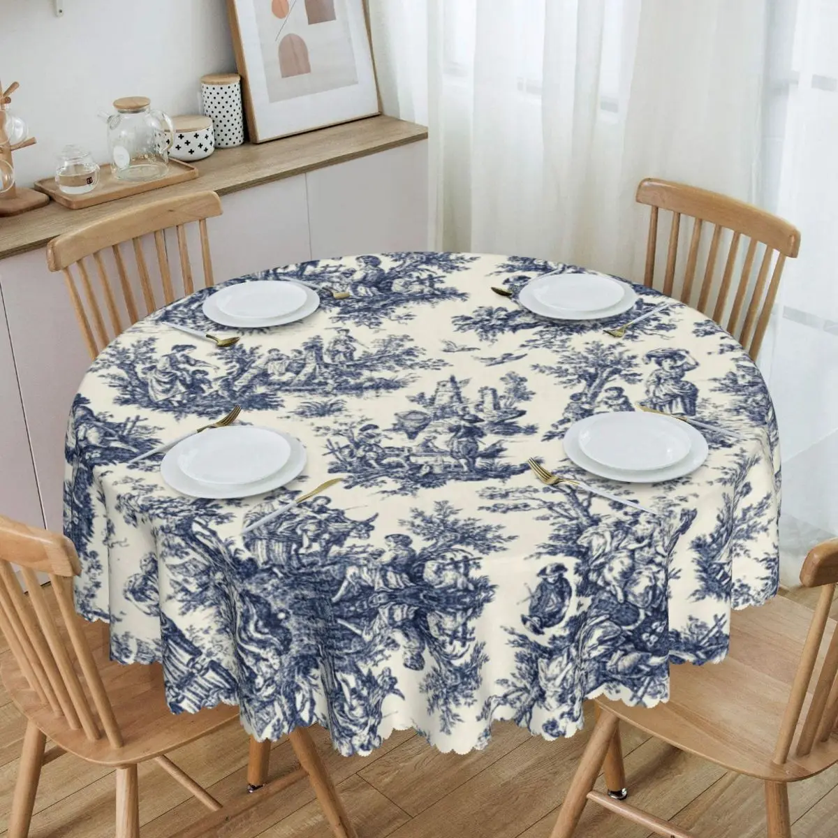 Round Tablecloth Tablecloth 60 inch Kitchen Dinning Table Cloth Spillproof Navy Blue And White Table Covers
Round Tablecloth Tablecloth 60 inch Kitchen Dinning Table Cloth Spillproof Navy Blue And White Table Covers