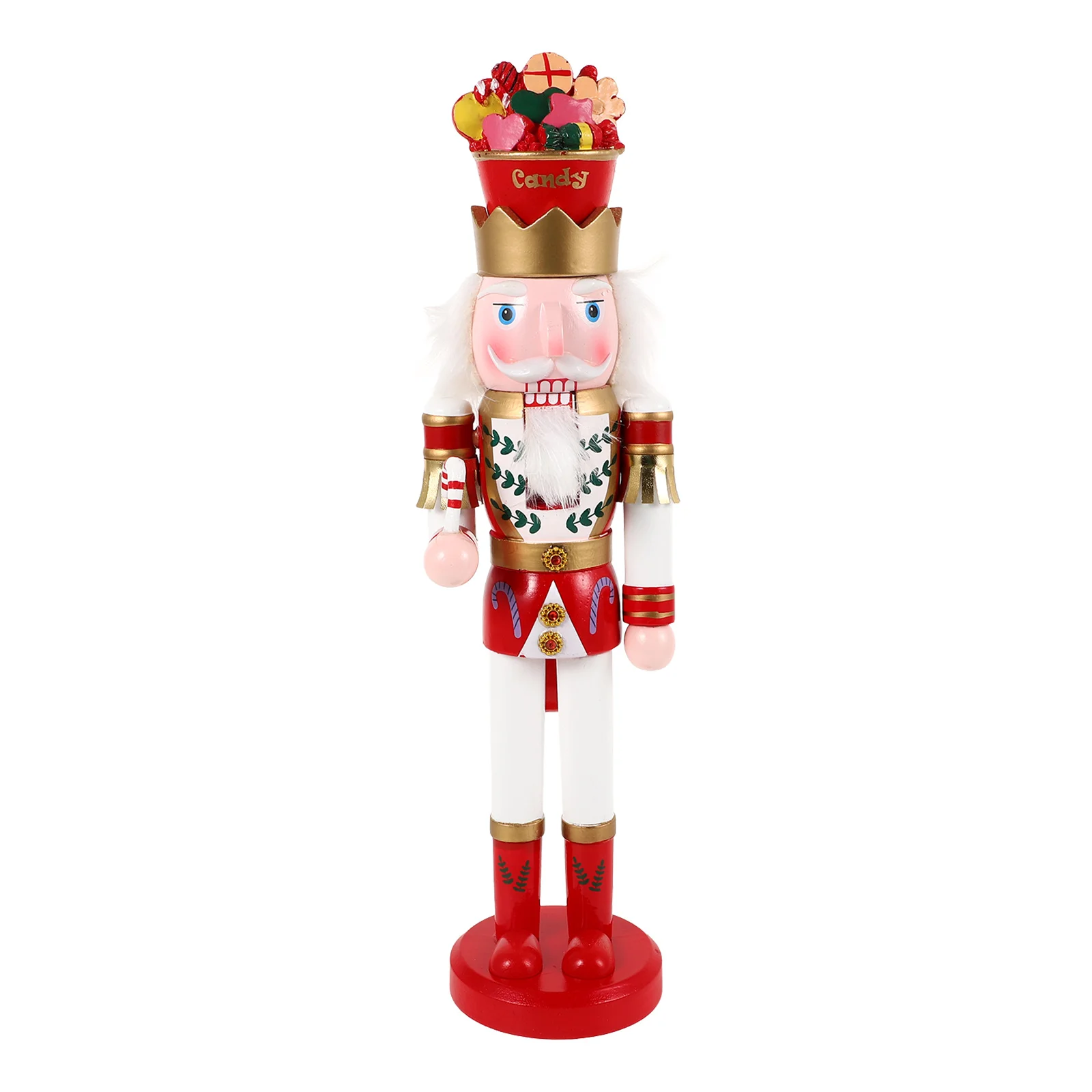 Christmas Nutcracker Ornament 38CM Wooden Figurine Candy Ice Cream Decor Home Hotel Restaurant Xmas Tall Traditional
Christmas Nutcracker Ornament 38CM Wooden Figurine Candy Ice Cream Decor Home Hotel Restaurant Xmas Tall Traditional