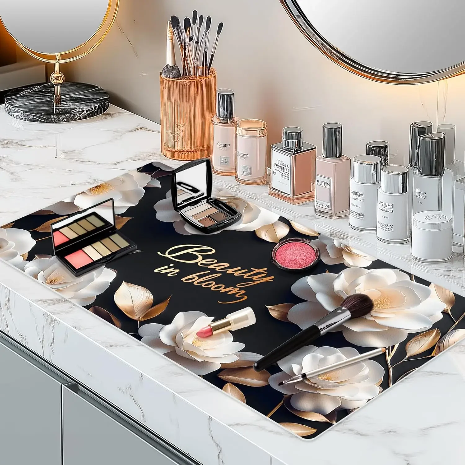 Dual-Sided Synthetic Leather Decorative Makeup Mat for Desk Protection, Scratch Resistant Surface Pad, Easy Clean Vanity
Dual-Sided Synthetic Leather Decorative Makeup Mat for Desk Protection, Scratch Resistant Surface Pad, Easy Clean Vanity