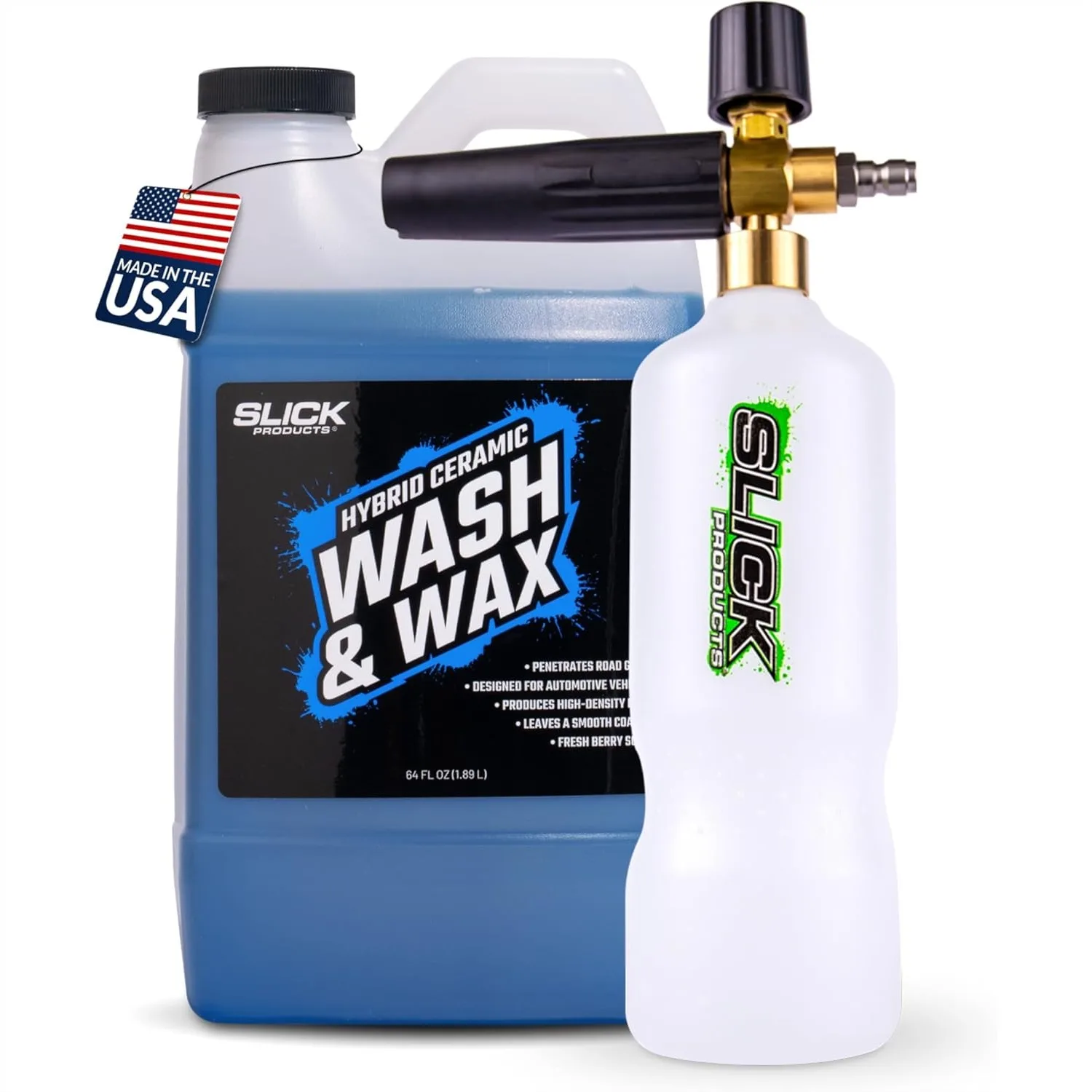 Super Concentrated Car Wash & Wax with Pressure Washer Foam Cannon – Thick Foaming Shampoo for Cars, Trucks, RVs, Motorcycles
Super Concentrated Car Wash & Wax with Pressure Washer Foam Cannon – Thick Foaming Shampoo for Cars, Trucks, RVs, Motorcycles