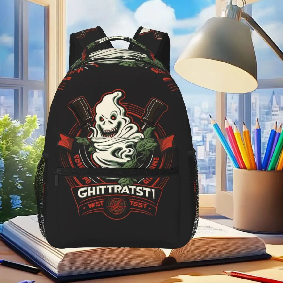 Ghost Bouqust Backpack Student Boys Girls BookBag Children School Bag Computer Shoulder Bags for Men Women
Ghost Bouqust Backpack Student Boys Girls BookBag Children School Bag Computer Shoulder Bags for Men Women