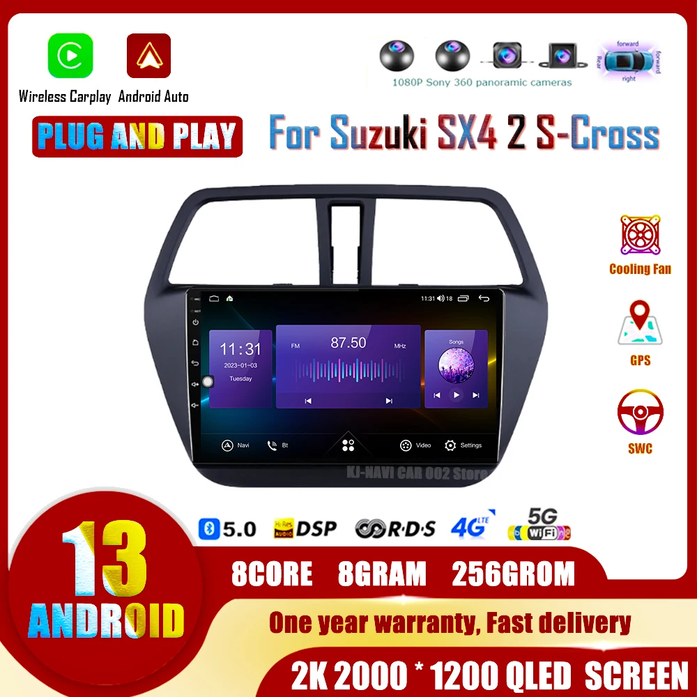 Car Radio Android 14 Multimedia Video Player For Suzuki SX4 2 S-Cross 2012 - 2016 Auto Stereo GPS Navigation 2.5D Screen Carplay
Car Radio Android 14 Multimedia Video Player For Suzuki SX4 2 S-Cross 2012 - 2016 Auto Stereo GPS Navigation 2.5D Screen Carplay