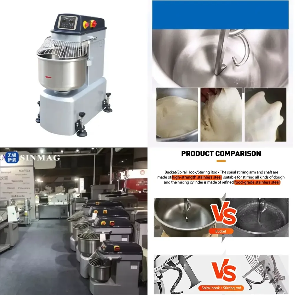 Commercial Bakery 5KG 25KG 50KG Spiral Dough Mixer New Condition for Flour Mill for Milk Wheat Water Ingredients
Commercial Bakery 5KG 25KG 50KG Spiral Dough Mixer New Condition for Flour Mill for Milk Wheat Water Ingredients