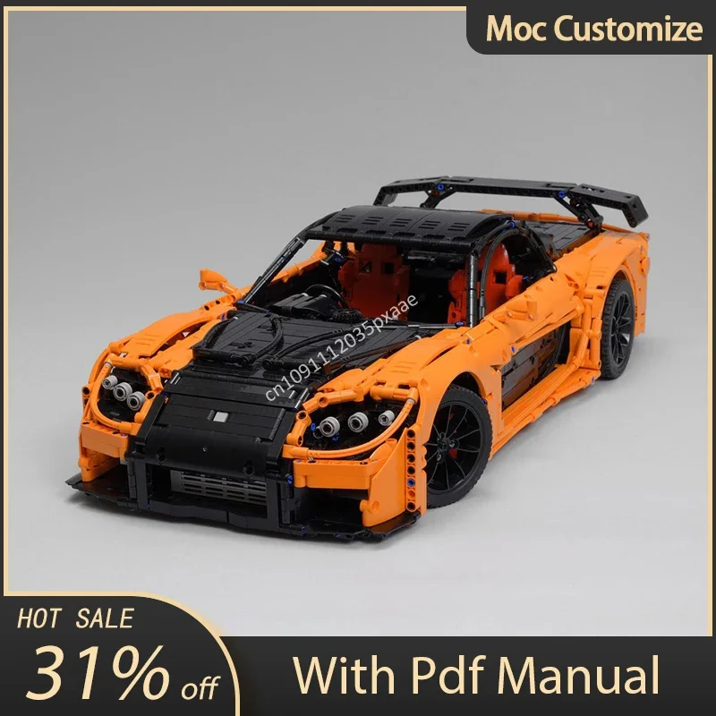 Moc 3069pcs Technical Mazdas RX-7 1:8 Racing Building Blocks The Fast and The Furious Sports Car Model Bricks Toys Kids Gifts
Moc 3069pcs Technical Mazdas RX-7 1:8 Racing Building Blocks The Fast and The Furious Sports Car Model Bricks Toys Kids Gifts