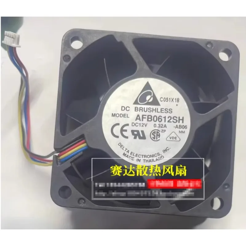Вентилятор охлаждения сервера Delta Electronics AFB0612SH AB06 DC 12V 0.32A 60x60x25мм, 4-проводной
Вентилятор охлаждения сервера Delta Electronics AFB0612SH AB06 DC 12V 0.32A 60x60x25мм, 4-проводной