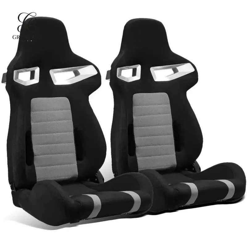 Black and Gray Suede Custom Color with Single Regulator Universal Racing Seat
Black and Gray Suede Custom Color with Single Regulator Universal Racing Seat
