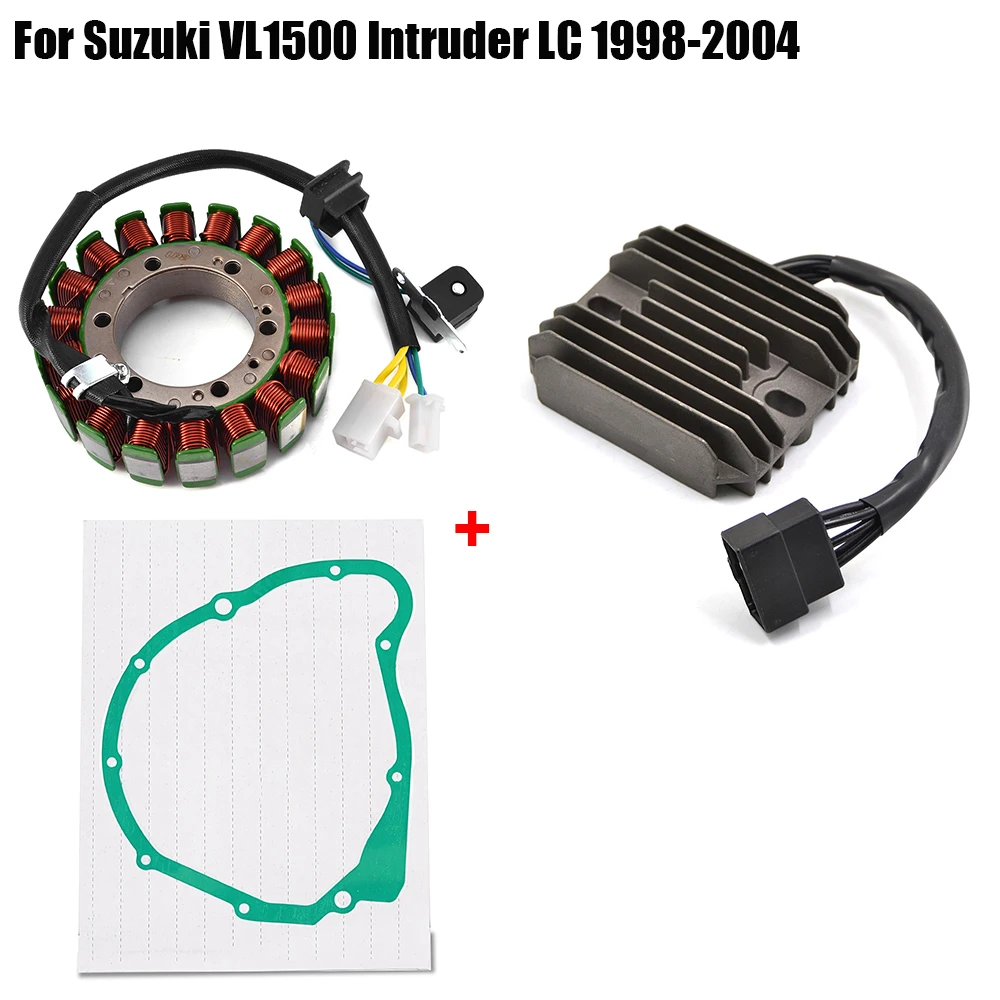 Magneto Engine Stator Coil Regulator Rectifier Generator Gasket For Suzuki VL1500 Intruder LC 1998-2004
Magneto Engine Stator Coil Regulator Rectifier Generator Gasket For Suzuki VL1500 Intruder LC 1998-2004