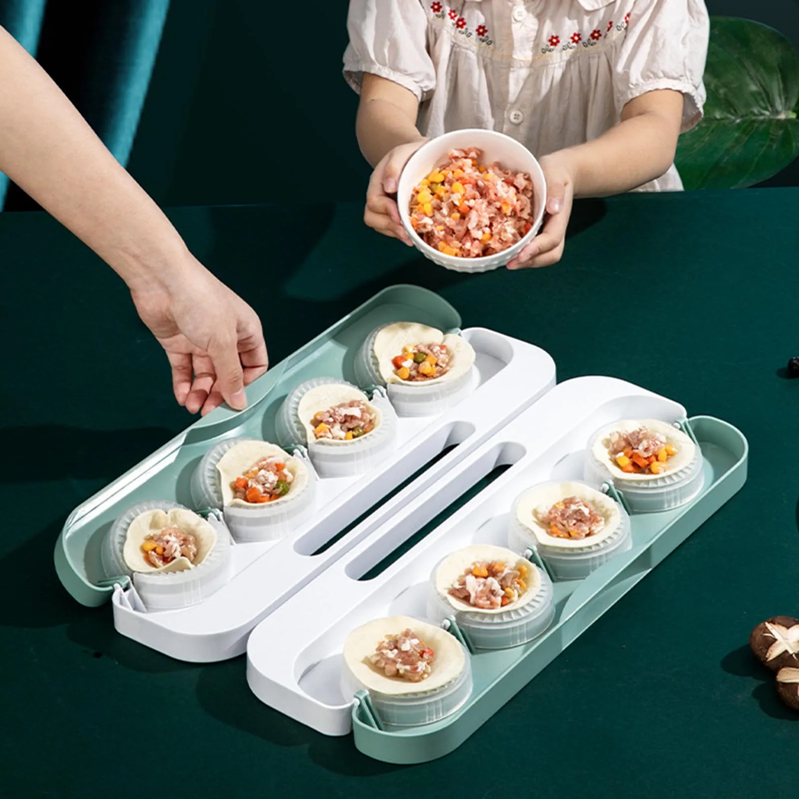 Multifunctional Dumpling Maker Press Portable Kitchen Large Capacity Filling Model for Pierogi Ravioli Potstickers Making
Multifunctional Dumpling Maker Press Portable Kitchen Large Capacity Filling Model for Pierogi Ravioli Potstickers Making