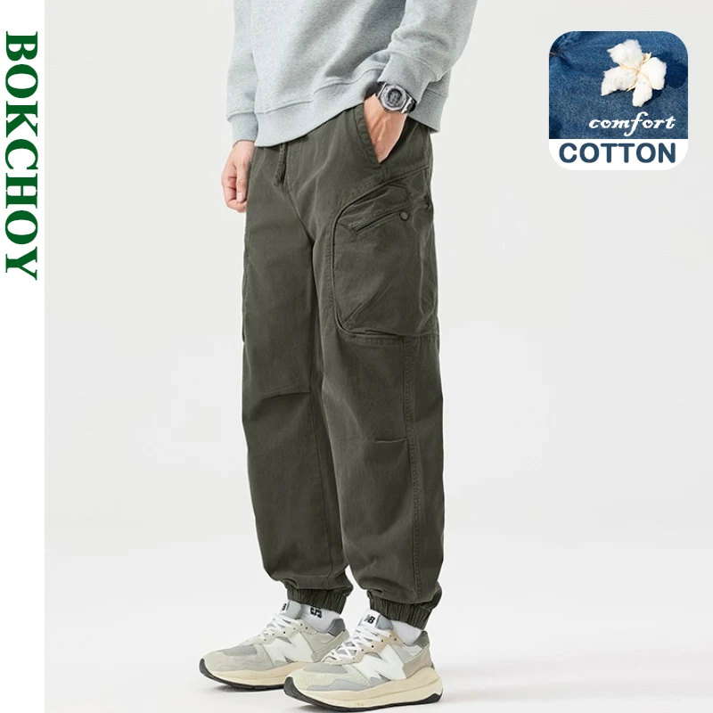 2025 Autumn New Loose Cargo Cotton Big Pocket Leggings Pants for Men Clothing Comfort Drawstring Male Trouser GF258315
2025 Autumn New Loose Cargo Cotton Big Pocket Leggings Pants for Men Clothing Comfort Drawstring Male Trouser GF258315