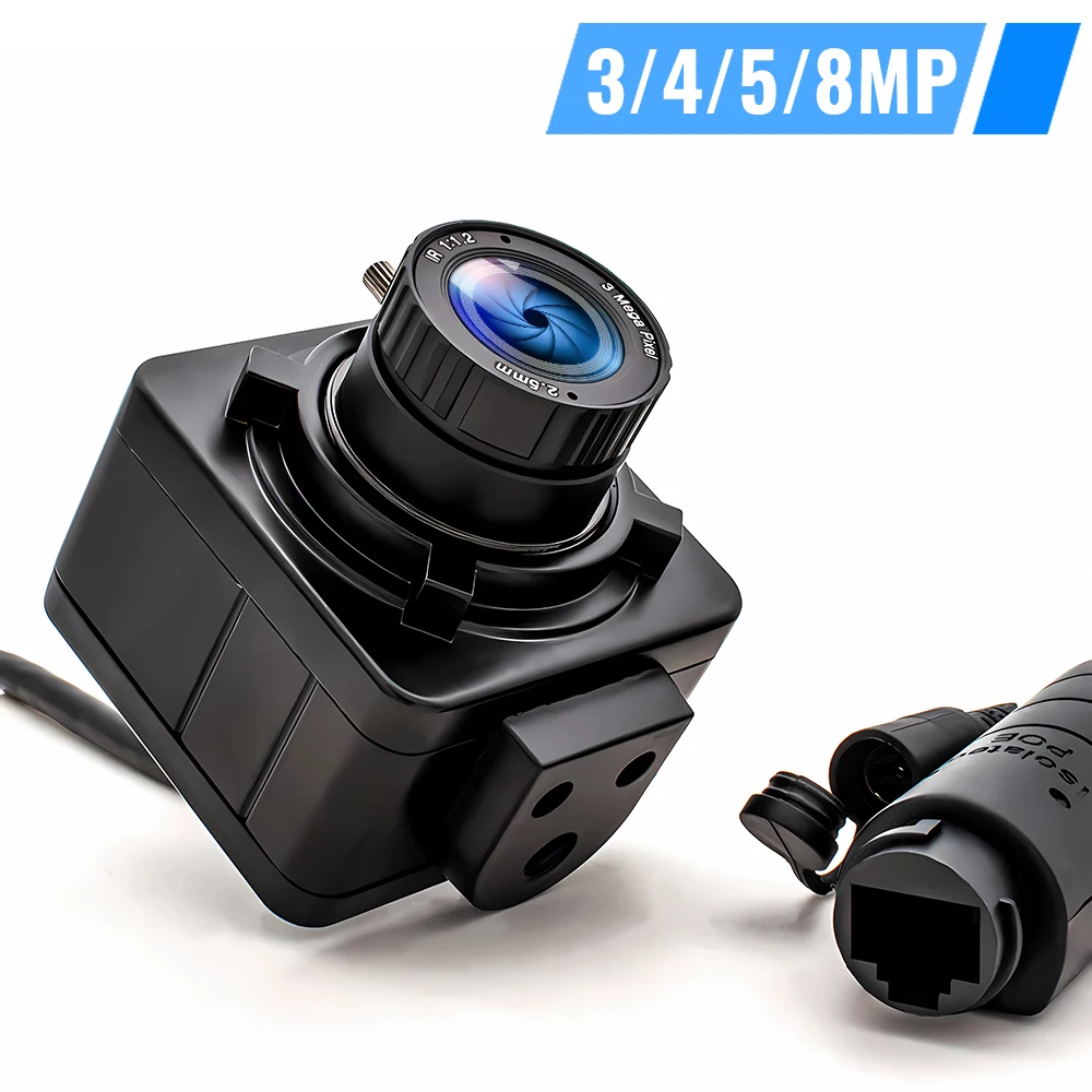 WGWK 4K IP Camera 3/4/5/8MP CMOS POE48V Mini Metal Box Manual Varifocal Lens Digital Live Stream Security Industrial CCTV Webcam
WGWK 4K IP Camera 3/4/5/8MP CMOS POE48V Mini Metal Box Manual Varifocal Lens Digital Live Stream Security Industrial CCTV Webcam