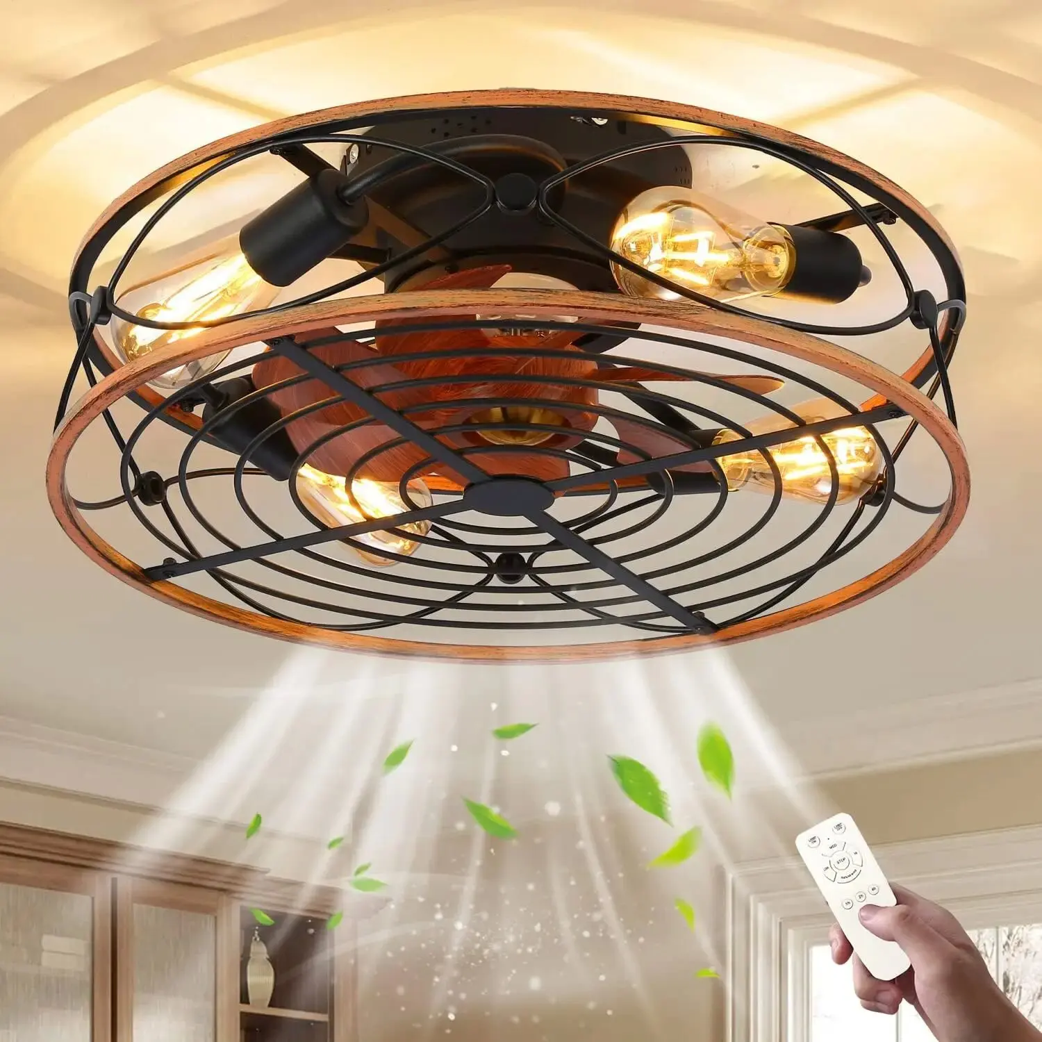 Scandinavian Ceiling Fan Pendant Light Wabi-Sabi Wooden Retro Creative Bedroom Wood Craft Pumpkin Ceiling Fan Light Fixture
Scandinavian Ceiling Fan Pendant Light Wabi-Sabi Wooden Retro Creative Bedroom Wood Craft Pumpkin Ceiling Fan Light Fixture