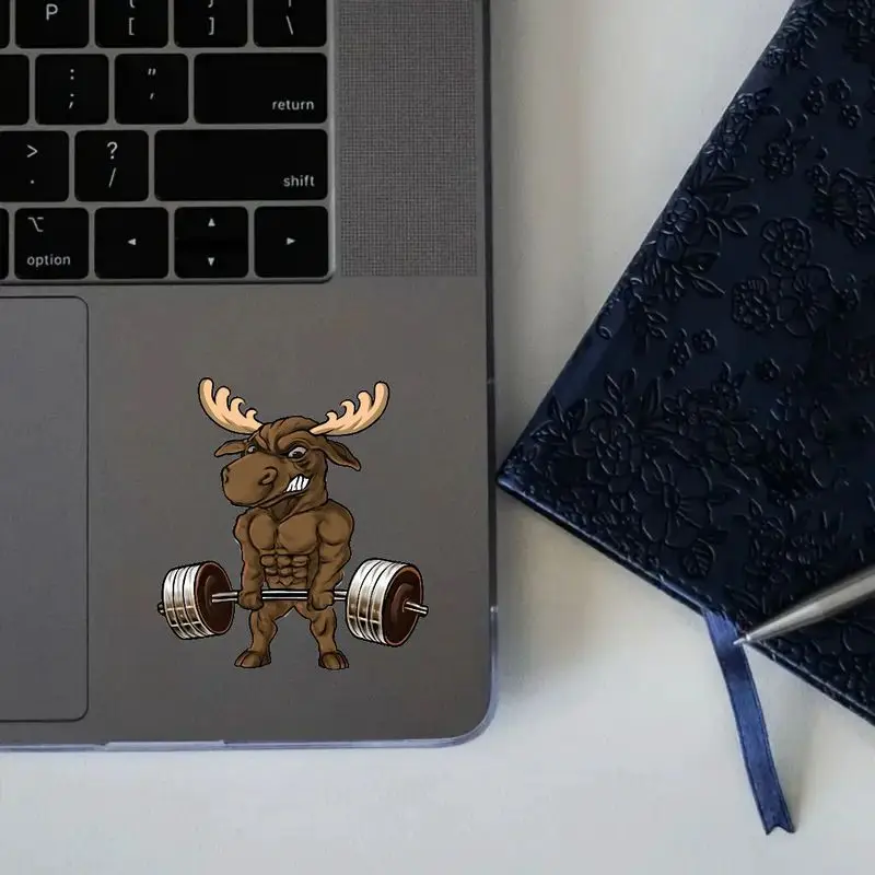 1pc Cartoon Muscular Moose Vinyl Sticker, Waterproof Fitness Barbell Decal for Motorcycle Helmet, Window, Laptop & Skateboard
1pc Cartoon Muscular Moose Vinyl Sticker, Waterproof Fitness Barbell Decal for Motorcycle Helmet, Window, Laptop & Skateboard
