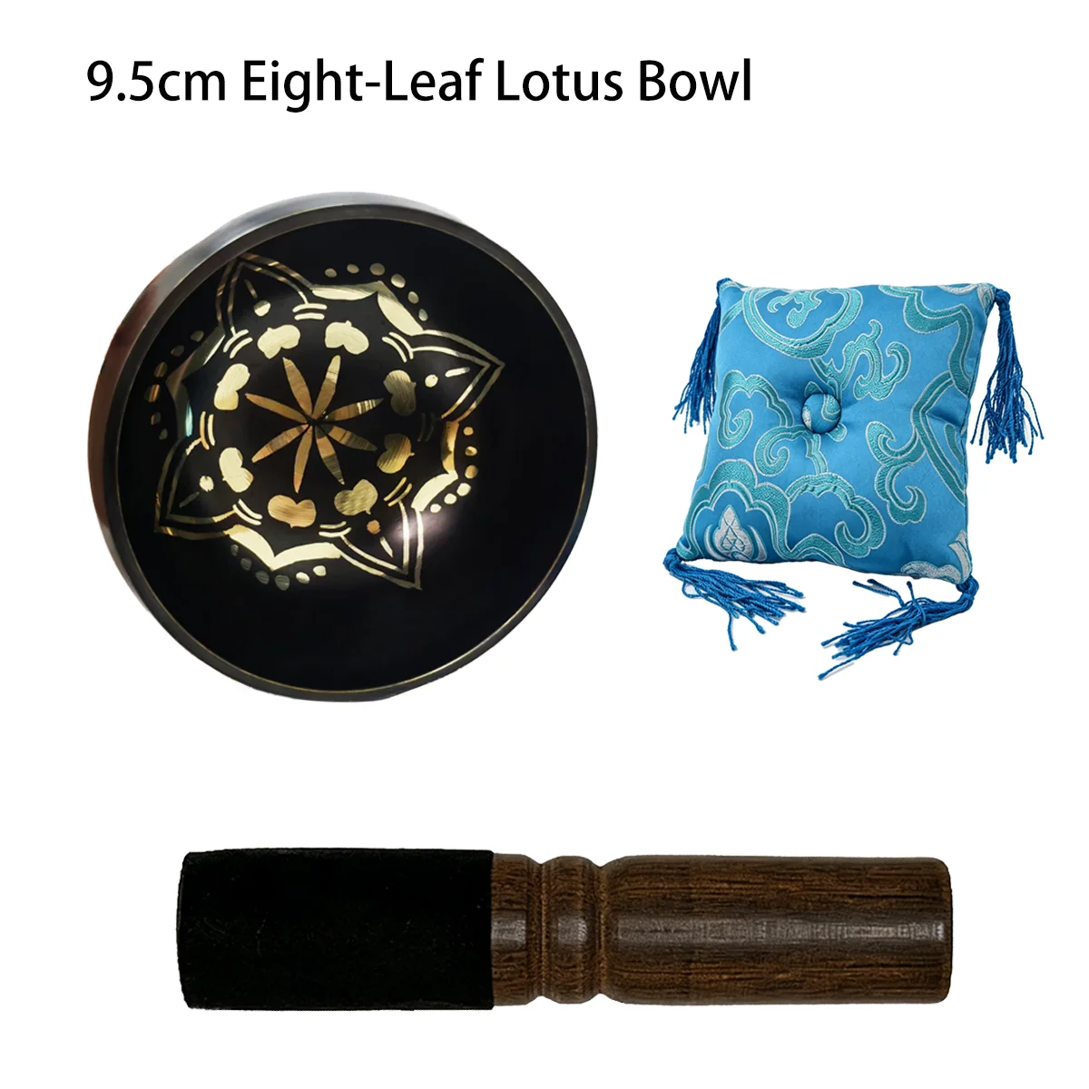 Miwayer Black-Gold Eight-Petal Lotus Singing Bowl, 9.5cm Handcrafted Nepalese Forging Artwork
Miwayer Black-Gold Eight-Petal Lotus Singing Bowl, 9.5cm Handcrafted Nepalese Forging Artwork