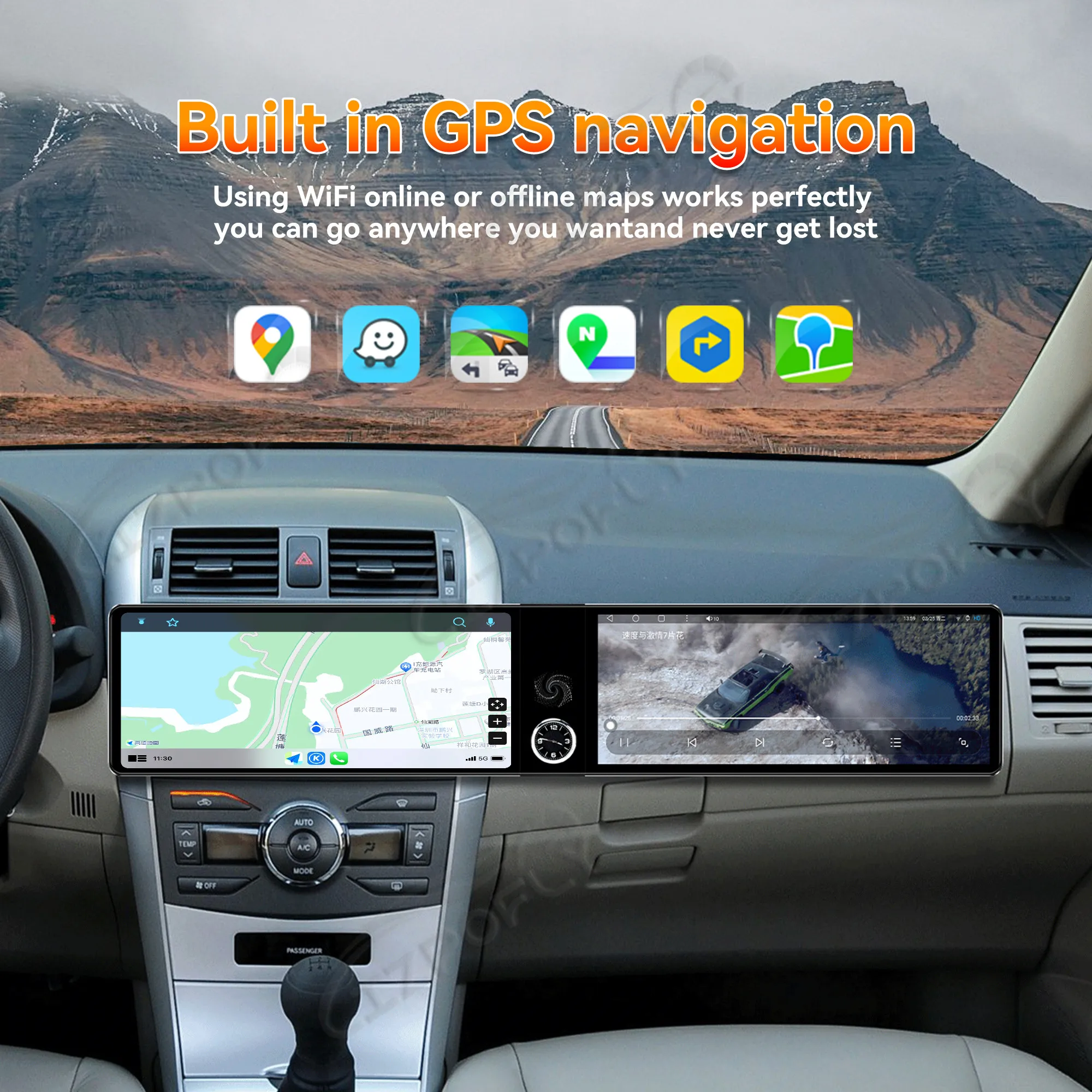 For Toyota Corolla 2007-2013 Car Radio Stereo Multimedia Player Android Co-pilot Dual Screen Carplay GPS Navi Headunit
For Toyota Corolla 2007-2013 Car Radio Stereo Multimedia Player Android Co-pilot Dual Screen Carplay GPS Navi Headunit
