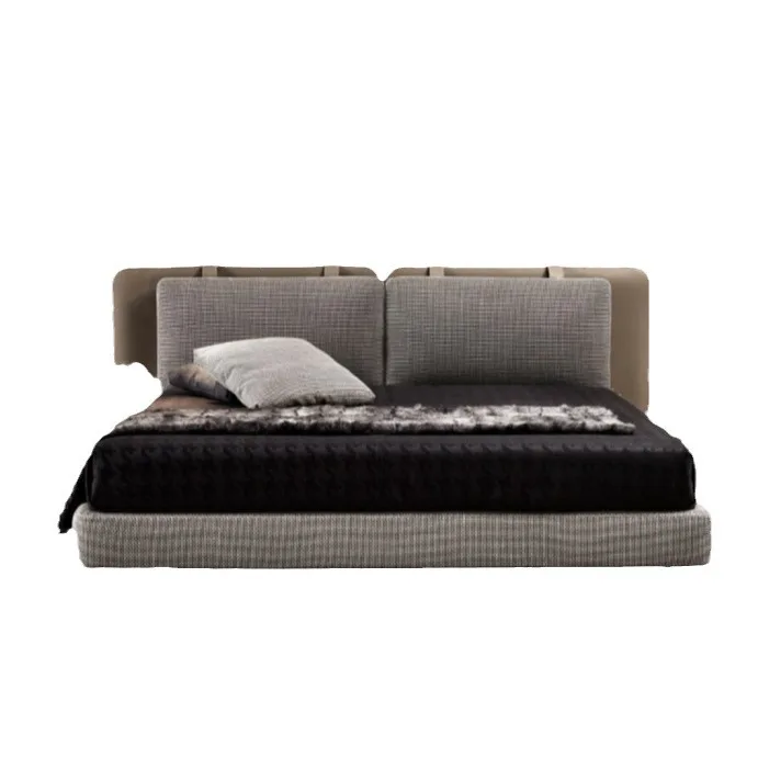 Minimalist soft bag fabric bed 1.8 meters double bed villa hotel bedroom leather bed
Minimalist soft bag fabric bed 1.8 meters double bed villa hotel bedroom leather bed