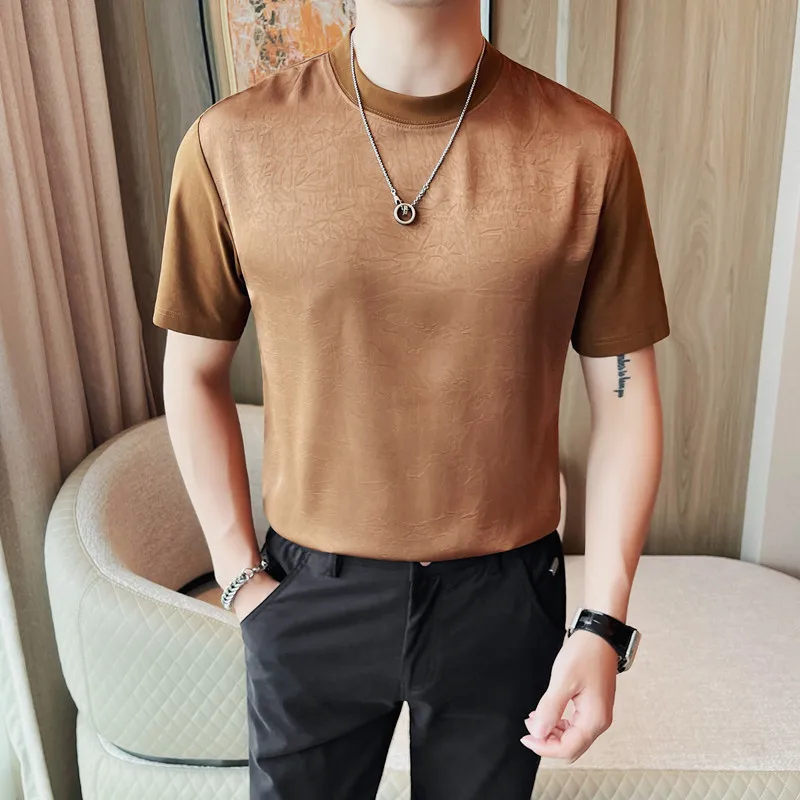 2024 Summer Round Neck T-shirt for Men Short Sleeve Ice Silk Breathable Tshirts Fashion Casual Business Social Tee Tops
2024 Summer Round Neck T-shirt for Men Short Sleeve Ice Silk Breathable Tshirts Fashion Casual Business Social Tee Tops