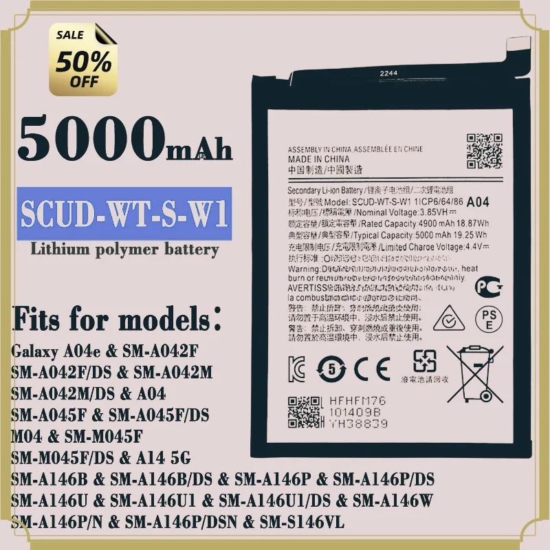 New Full Series Replacement Battery for Samsung Galaxy S23 Plus S10 Note 8 S9 S10+ EB-BA013ABY Li-Polymer Mobile Phone Battery
New Full Series Replacement Battery for Samsung Galaxy S23 Plus S10 Note 8 S9 S10+ EB-BA013ABY Li-Polymer Mobile Phone Battery