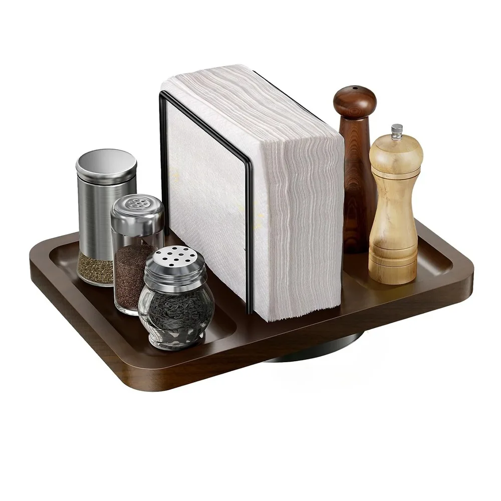 Вращающийся металлический держатель для салфеток для стола, диспенсер для салфеток с солью и перцем Caddy, стоячий держатель для бумажных полотенец
Вращающийся металлический держатель для салфеток для стола, диспенсер для салфеток с солью и перцем Caddy, стоячий держатель для бумажных полотенец