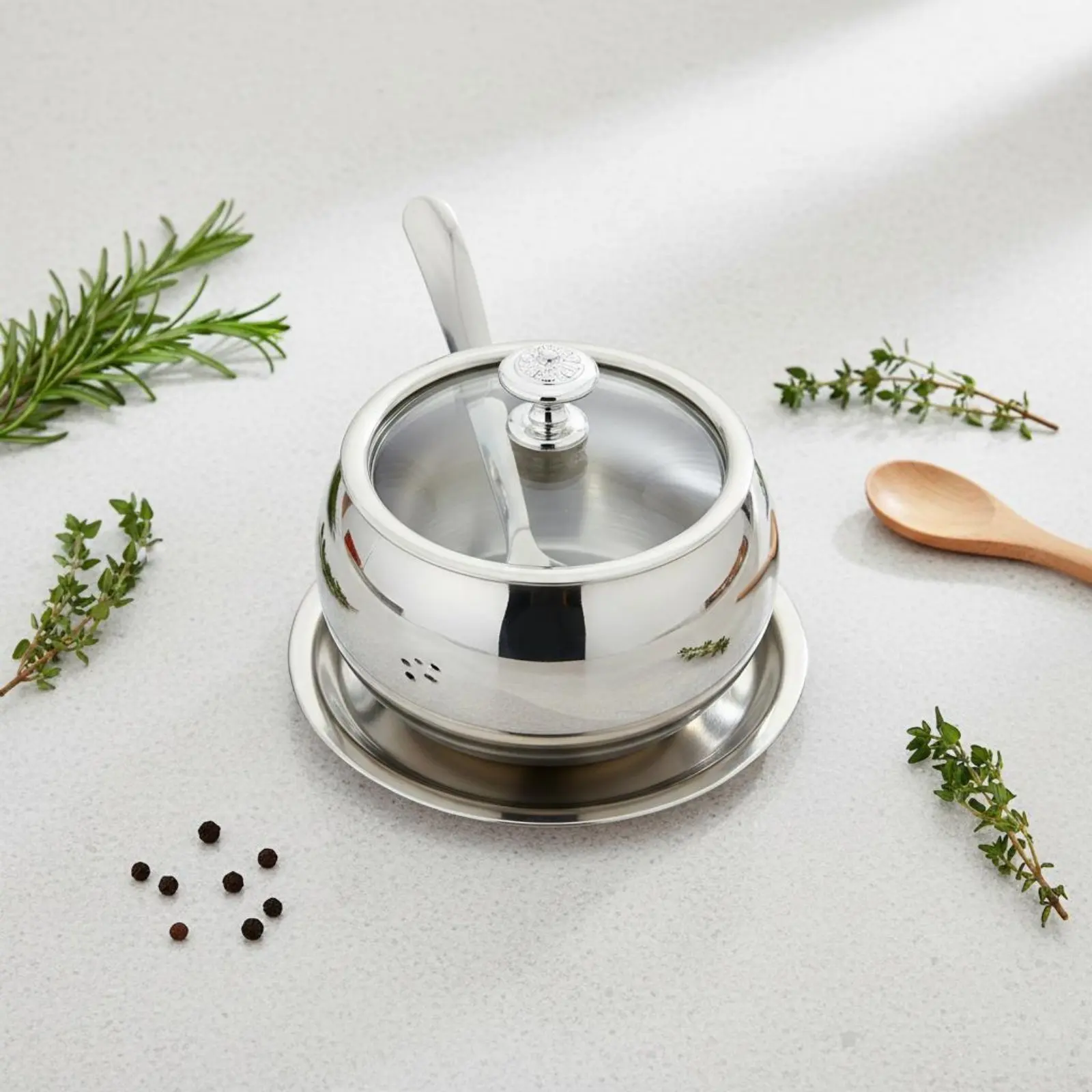 Seasoning Jar Set Thickened Material Stainless Steel Condiment Pot Stainless Steel Seasoning Pot Rust-Resistant for Dining Table
Seasoning Jar Set Thickened Material Stainless Steel Condiment Pot Stainless Steel Seasoning Pot Rust-Resistant for Dining Table