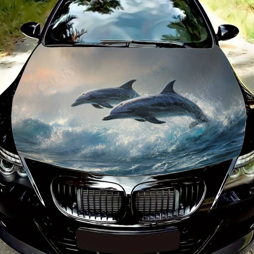Jumping Dolphins Car Hood Wrap Color Vinyl Sticker Decal Truck Graphic Bonnet Custom Car Decoration Stickers Car Parts Accessori
Jumping Dolphins Car Hood Wrap Color Vinyl Sticker Decal Truck Graphic Bonnet Custom Car Decoration Stickers Car Parts Accessori