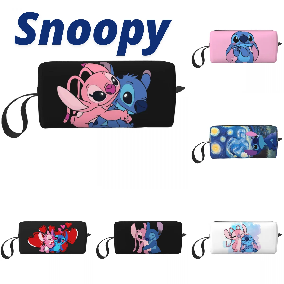 Stitch Love Angel Storage Organizers For Makeups Portable Modern Cosmetic Bags Polyester Travel Woman Makeup Bag
Stitch Love Angel Storage Organizers For Makeups Portable Modern Cosmetic Bags Polyester Travel Woman Makeup Bag