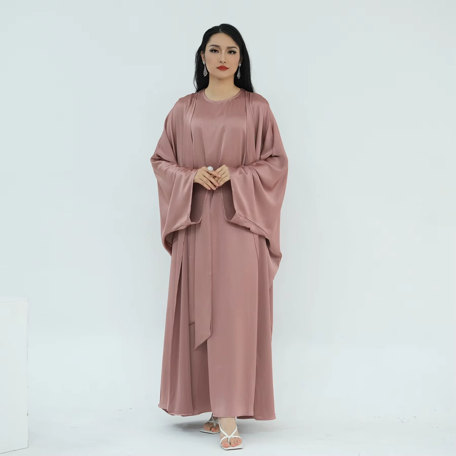 Women Open Abaya Kaftan Dubai Turkey 2 Piece Muslim's Set Luxury Islam Robe African Dress Kimono Morocco Clothing Caftan Fashion
Women Open Abaya Kaftan Dubai Turkey 2 Piece Muslim's Set Luxury Islam Robe African Dress Kimono Morocco Clothing Caftan Fashion