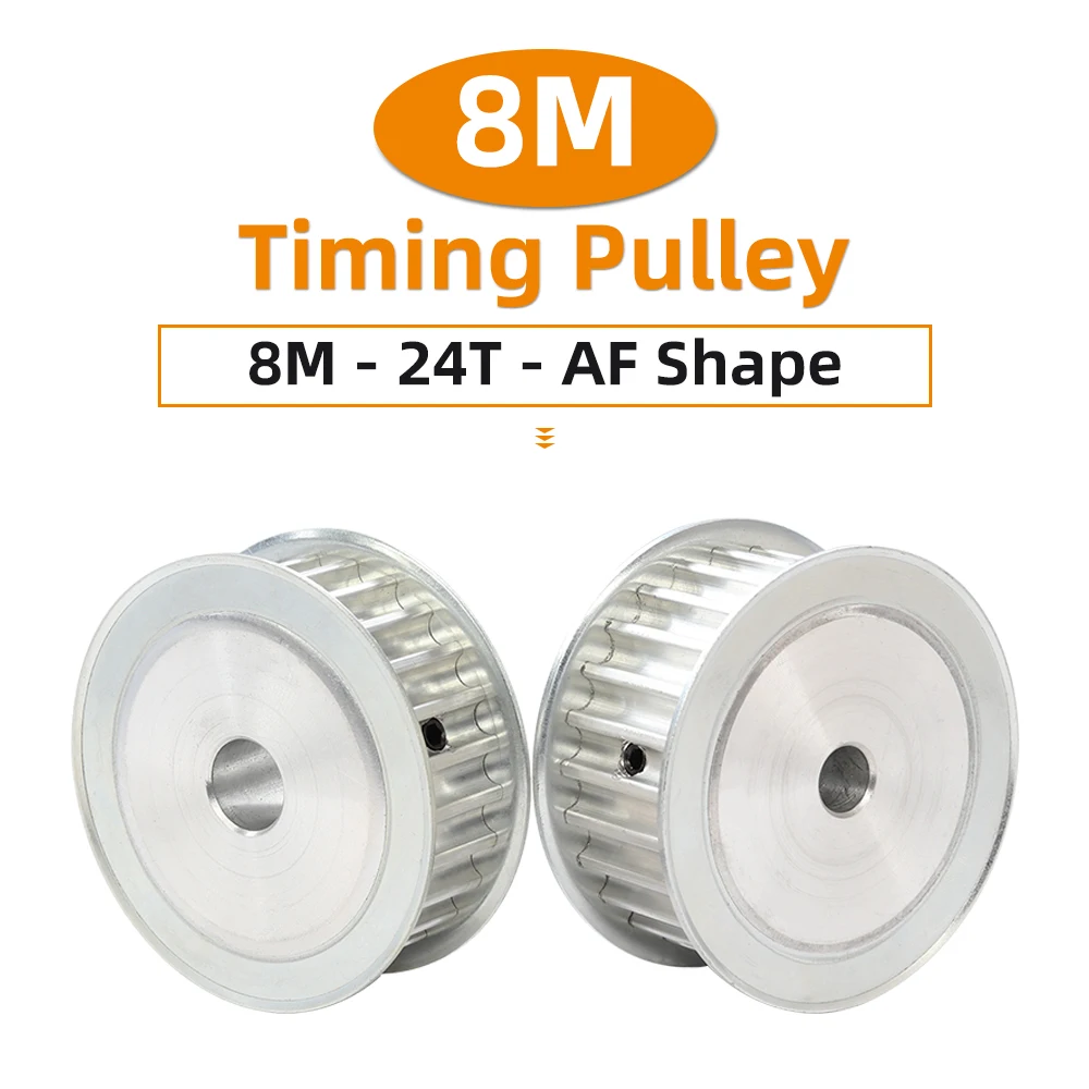 8M24T Timing Belt Pulley Pitch 8 mm Circle-arc Tooth Pulley Wheels Belt Width 15/20/25/30/40 mm Bore Size 8-35 mm 24 Teeth
8M24T Timing Belt Pulley Pitch 8 mm Circle-arc Tooth Pulley Wheels Belt Width 15/20/25/30/40 mm Bore Size 8-35 mm 24 Teeth