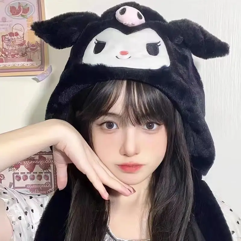 New Cute Cartoon Kuromi Cinnamoroll Plush Hat Moving Ears Design Couple Style Outdoor Warm Windproof Hat Anime Derivative Gift
New Cute Cartoon Kuromi Cinnamoroll Plush Hat Moving Ears Design Couple Style Outdoor Warm Windproof Hat Anime Derivative Gift
