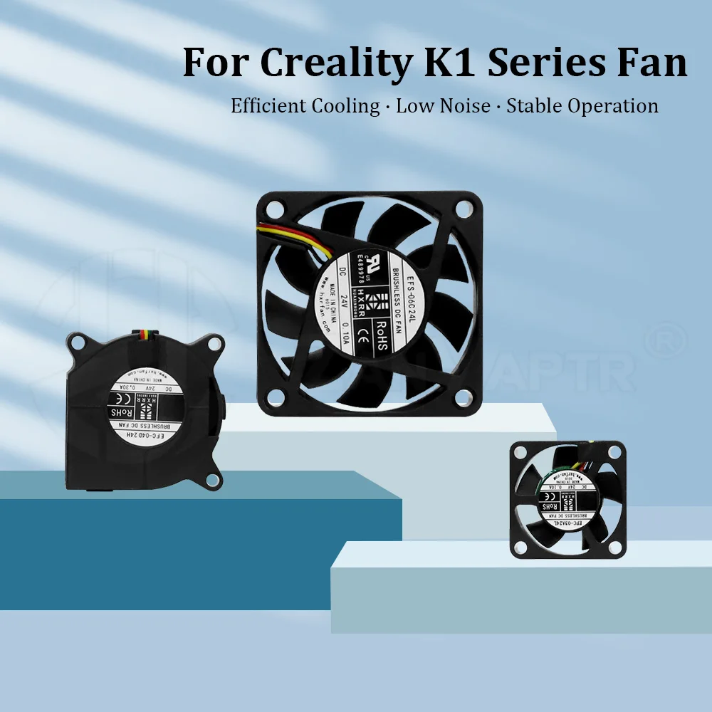 Для Creality K1C/K1 Max/K1 Hotend 24 В охлаждающий вентилятор Вентилятор 3010/4020/6015 Двойные шарикоподшипники Гидравлические подшипники 3d-принтер
Для Creality K1C/K1 Max/K1 Hotend 24 В охлаждающий вентилятор Вентилятор 3010/4020/6015 Двойные шарикоподшипники Гидравлические подшипники 3d-принтер