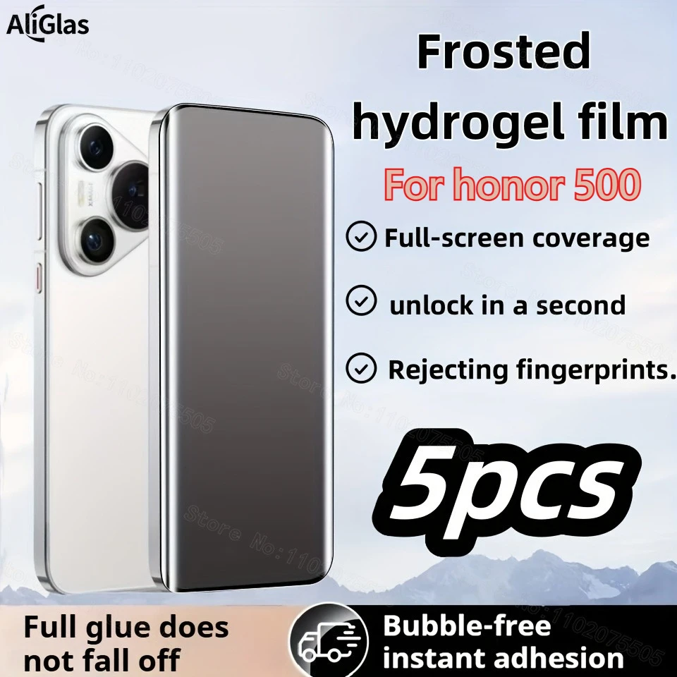 5pcs Matte Hydrogel Screen Protector New Product for Honor 500 and 500 Pro Full Coverage Smooth Touch Anti-Fingerprint
5pcs Matte Hydrogel Screen Protector New Product for Honor 500 and 500 Pro Full Coverage Smooth Touch Anti-Fingerprint