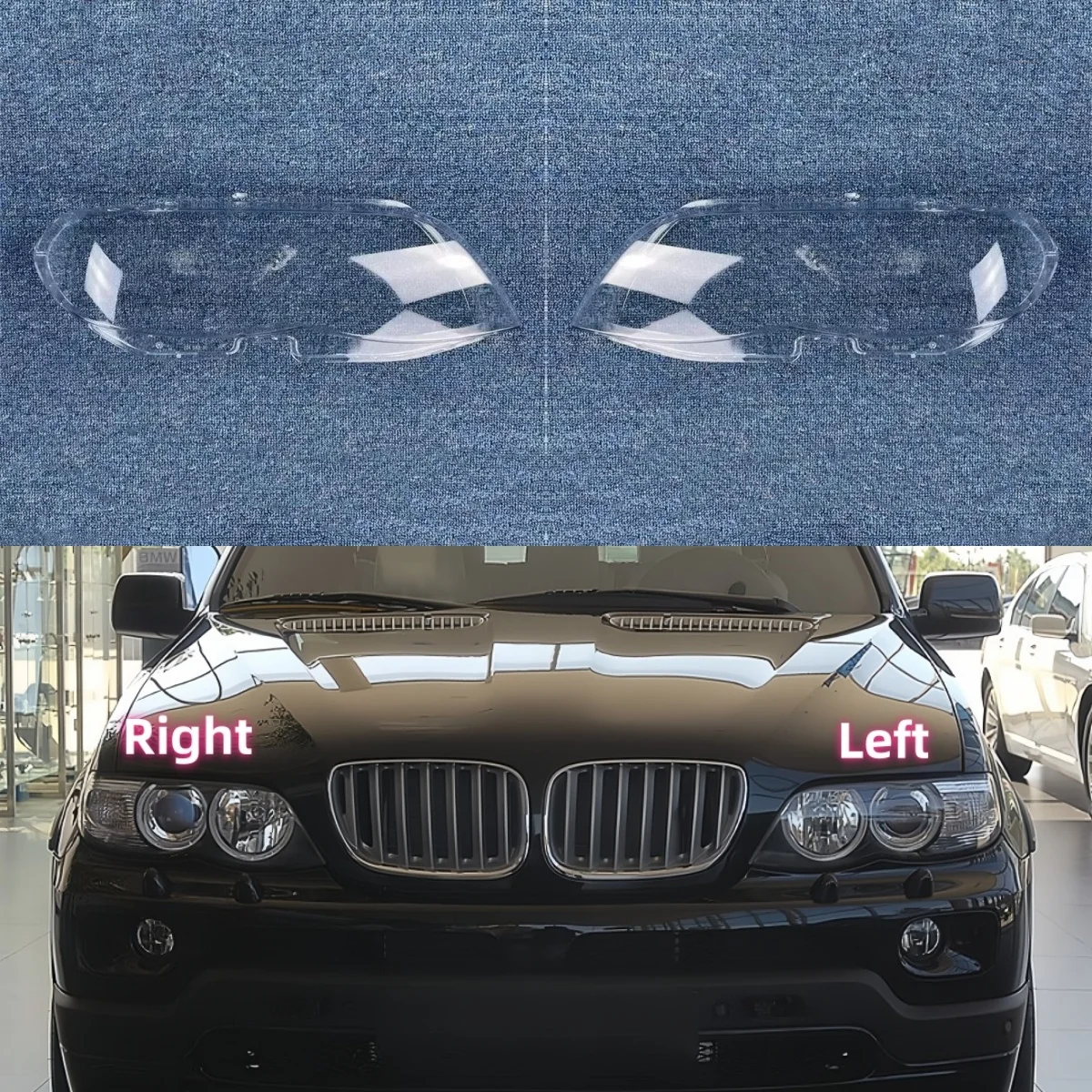 For BMW X5 E53 2004 2005 2006 2007 Cars Accessories Replace A Transparent PC Lights Shell Headlight Lenses
For BMW X5 E53 2004 2005 2006 2007 Cars Accessories Replace A Transparent PC Lights Shell Headlight Lenses